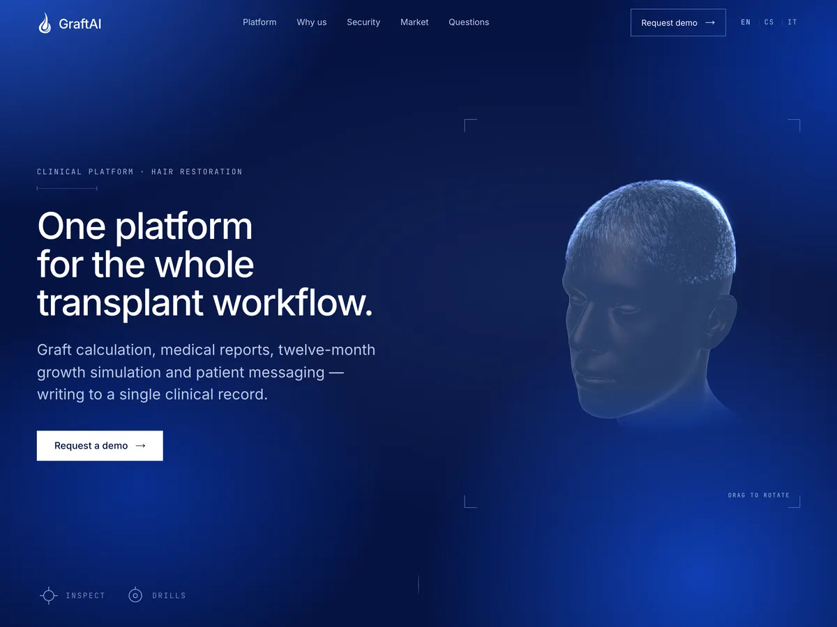 GRAFT AI Landing — Healthcare / MedTech